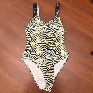 Kendall & Kylie Yellow and Black One Piece - M
